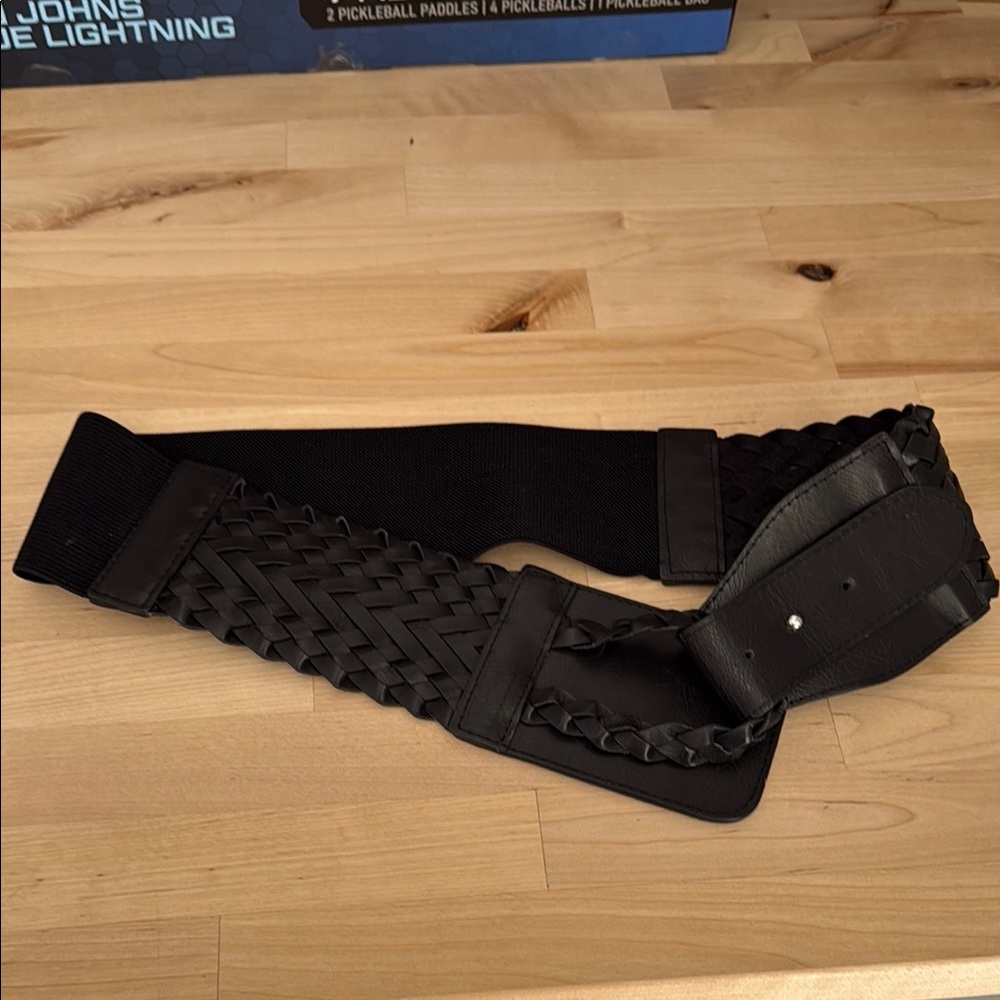 Rampage Women's Black Braided Belt